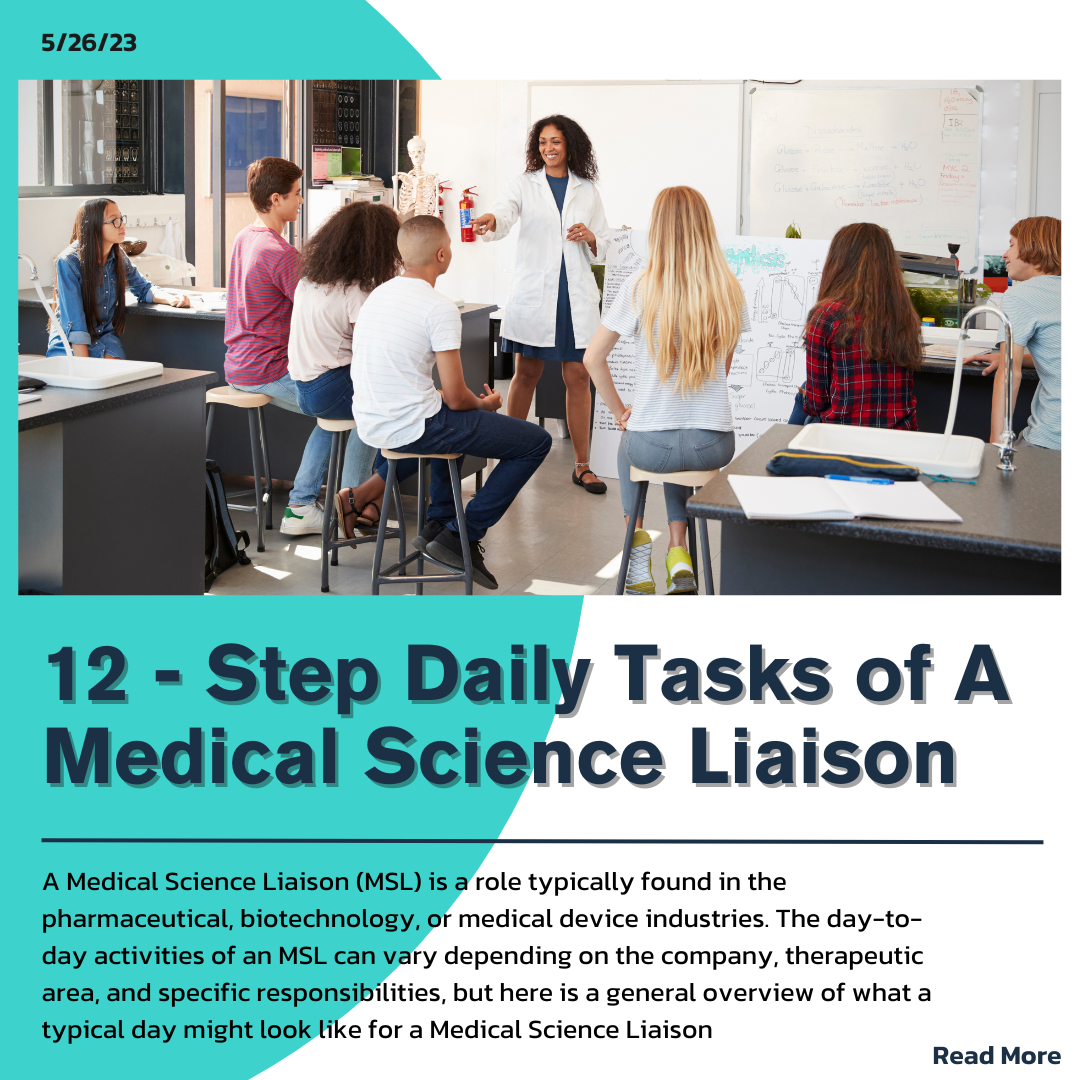 12 - Step Daily Tasks of A Medical Science Liaison